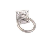 Perry Equestrian Chain Ring On Plate (5 x 5cm) (Galvanised)