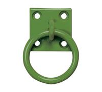Perry Equestrian Chain Ring on Plate - Green - Single