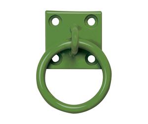 Perry Equestrian Chain Ring on Plate - Green - Single