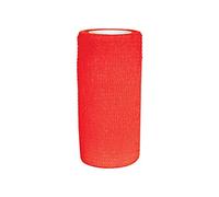 Perry Equestrian Cohesive Bandage - Equine Horse Pet Vet Wrap - 10cm x 4.5m (Red)