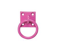 Perry Equestrian No.515 Chain Ring on Plate 50mm x 50mm Pink
