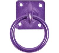 Perry Equestrian No.550 50mm x 50mm Swivel Tie Ring on Plate - Purple Stable Yard Tether Mounting