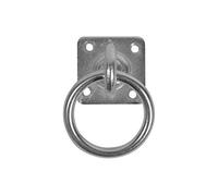 Perry Equestrian No.550 Swivel Tie Ring on Plate 50mm x 50mm Galvanised