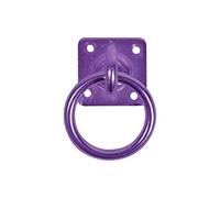 Perry Equestrian No.550 Swivel Tie Ring on Plate 50mm x 50mm Purple