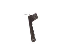 Perry Equestrian No.563 Hoof Pick & Brush with Wave Grip Handle Black