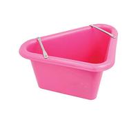 Perry Equestrian No.7122 Triangular Feed Manger 45 Litre Capacity, Pink