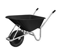 Perry Equestrian Wheelbarrow 110L Anti Puncture Wheel - Black