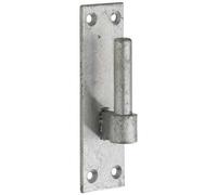 Perry Hooks Plates Pair Gate Hinge Pin 10-19mm Galvanised Heavy Duty Adjustable