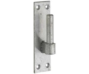 Perry Hooks Plates Pair Gate Hinge Pin 10-19mm Galvanised Heavy Duty Adjustable