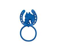 Perry Horse Shoe Tie Rings on Plate - Purple