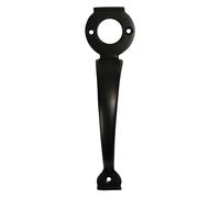 Perry 11250200BK 200mm Solid Brass Pull Handle For Long Throw Lock - Black Finish