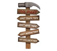Perry No.ph1013 Tool Rules Metal Wall Sign