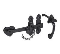 Old Hill Ironworks 200mm 8" Antique Cottage Thumb Latch, Black, Including Fixings