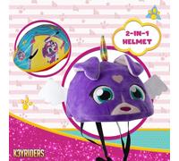 Perrycornio 2-in-1 Plush Helmet, Purple