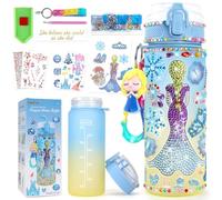 PERRYHOME Decorate Your Own Frozen Water Bottle Kits for Girls, Frozen Toys for Girls Age 4-10 Painting Crafts, Fun Arts and Crafts Kits 6-12 Year Old Toddler Girls Birthday Christmas Gifts Toys