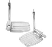 PERSELOSO 1 Pair Wheelchair Footrest Wheelchair Leg Rest Thickened Design Reliable Metal Foot Pedal Replacement with Lower Limb Movement Disorders