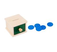 PERSELOSO 1 Set Hand Eye Coordination Training Montessori Educational for Years Coin Box with Design Sensory Development for Engaging Communication Skills