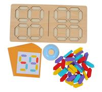 PERSELOSO 1 Set Montessori Number Block Toy for Toddlers - Kids Number Recognition Game Movable Blocks STEM Toy for Home School Family Brain Teaser Activity