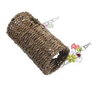 PERSELOSO 1 Set Parrot Summer Hammock Parrot Food Holder Parakeet Large Bird Cage Bird Cage Swing Funny Bird Swing Bird Chew Aviary Chicken Bird House Bird Swing Straw
