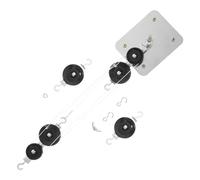 PERSELOSO 1 Set Physics Mechanics Experiment Pulley Block Kit with Magnetic Base Educational Tool for Middle School Physics Teaching Portable and User Friendly Device for Force