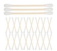 PERSELOSO 100 Pcs Cotton Cleaning Sticks Dual-ended Cotton Swabs with Bamboo Sticks for Ear Cleaning and Electronics Cleaning