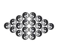 PERSELOSO 100pcs Tai Chi Spacer Beads for DIY Jewelry Making Durable Charms for Bracelets Necklaces for Craft Projects and Accessories