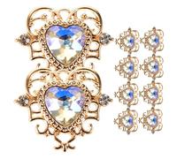 PERSELOSO 10pcs Aesthetic Charms Heart Charm Pendants Diy Earrings Making for Necklace Bracelet