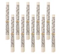PERSELOSO 10pcs Authentic Hebrew Door Mezuzah Scroll Blessings on Paper with Rope, Compact Jewish Doorpost Scripture for Door Decoration and Housewarming, Beige 2.95x0.39 Inches