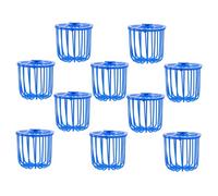 PERSELOSO 10pcs Bird Fruit Vegetable Basket Lightweight Hanging Parrot Feeder Plastic Bird Food Storage Basket