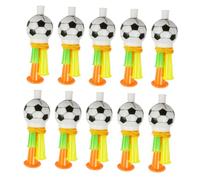 PERSELOSO 10Pcs Cheering Horns for Football Events Loud Plastic Trumpet Noise Makers for Fans Sporting Events and Childrens Play