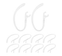 PERSELOSO 10pcs Silicone Ear Hooks for Wireless Earphones - Anti-Slip Earbud Holder - 360° Rotatable Adjustable Replacement Earloops Ear Piece Clamp for Sports