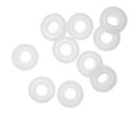 PERSELOSO 10pcs Silicone Ring Mold Set for Jewelry Casting and DIY Crafting Projects, White Silicone Material with Half-Cylindrical Curved Surface Design, for Pendant Making