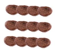 PERSELOSO 12pcs Decorative Artificial Bird Nest for Garden Home and Office Decor Lightweight Durable Moss Nesting Decorations for Birdhouses and Craft Projects
