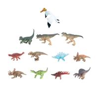 PERSELOSO 12pcs Dinosaur Figurine Material Realistic Mini Dinosaur Models Educational for Creative Play and Hand-eye Coordination