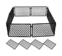 PERSELOSO 12pcs DIY Fence Model Black Protective Net Playset for Easy Install Garden and Dinosaur Capture Fence Accessories Enhances Creativity and Safety in Learning Play