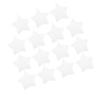 PERSELOSO 15pcs Star Shaped Plastic Mesh Canvas Sheets 5.5 Inch White Plastic Grid Sheet for Embroidery and Cross Stitching, Maintains Shape with Uniform Mesh Spacing for Home and Community
