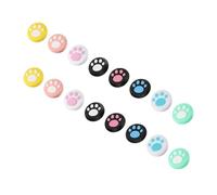 PERSELOSO 16pcs Cat Paw Silicone Joystick Grip Covers Thumb Stick Caps Compatible with Nintendo Switch Controllers, Soft Non-slip Thumb Grips for Gaming Accessories, Mixed Assorted style