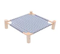 PERSELOSO 1Pc Durable Detachable Wood Pet House Four Legged Bed for Cats and Dogs Breathable Wash for Resting Playing