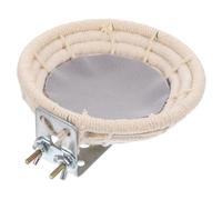 PERSELOSO 1pc Hand-woven Natural Rope Bird Nest Breathable Breeding Nest for Parrots Canaries and Cockatiels Durable Stress-relieving Pet Bird Supplies for Home Use