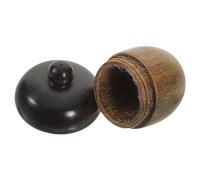PERSELOSO 1Pc Multi Functional DIY Wooden Nut Pendant Storage Holder Stylish Acorn Shaped Crafting Accessory for Safe Wooden Material Friends and Family