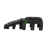 PERSELOSO 1pc Resin Tortoise Basking Platform Aquarium Cave for Reptiles Fish Tank Decoration and Habitat Accessory for Turtles and Amphibians