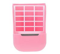 PERSELOSO 1pc Small Pet Hay Feeder Rabbit Grass Rack Food Bowl for Guinea Pigs Chinchillas and Bunnies Removable Easy to Clean Pet Supplies Pink Color