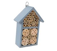 PERSELOSO 1Pc Wooden Bee House Outdoor Insect Nest for Gardening Decorative Hanging Room for Bees Ladybugs Beneficial Insects Ready to Use Garden Accessory