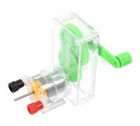 PERSELOSO 1Pcs Hand Crank Generator Educational Science Kit for Students DIY Physics Experiment Tool Safe and Materials for School Learning and Discovery