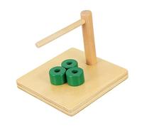 PERSELOSO 1Set Cylindrical Ring for Educational Shape Cognition Plaything Early Intelligence Development Enhance Coordination Imagination Skills Safe Smooth Surface Design