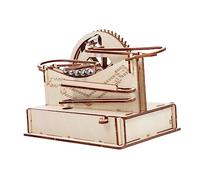 PERSELOSO 1set Diy Wooden Puzzle Plaything Marble Run Maze Logic Creative Educational Game