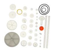 PERSELOSO 1set Gears for Car Robot Models Replacement Gear Pulley for Science Projects Personal Mechanical Accessories Various Specifications