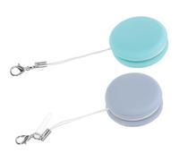 PERSELOSO 2 Pcs Phone Screen Cleaner Pendant Cellphone Screen Wipe Cleaner with Silicone and Aluminium Alloy Material Easy Access Suitable for Travel Outdoor Use Assorted Color