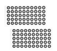 PERSELOSO 2 Sheets Marker Points Dot Scanning Markers High Reflectivity Flexible Pet Reflective Film Black Scanning Accessories for 3d Scanner Tracking