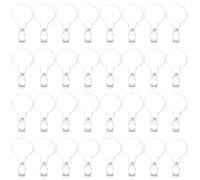 PERSELOSO 200pcs Small Clear Plastic Bails Flat Round Pad Pendants for DIY Jewelry Making Earring Attachments Charms for Necklaces Bracelets Accessories